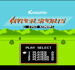 Hyper Sports (Japan) Title Screen